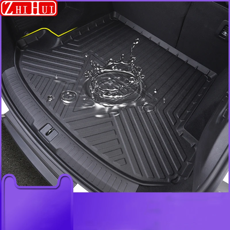 

Car Rear Trunk Liner Cargo Boot TPO Trunk Mat Floor Tray Mud Kick Carpet For Chery Exeed TX TXL 2018-2021 CheryExeed Accessories