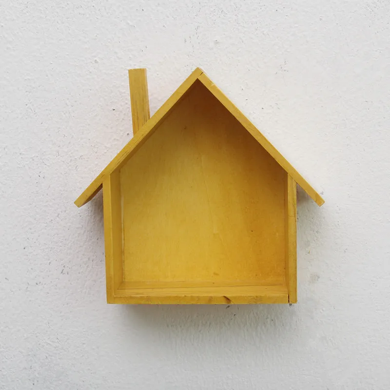 

Nordic Home Wall Decoration Color Small House Pendant Bedroom Creative Wall-mounted Debris Storage Rack Dormitory Layout Props