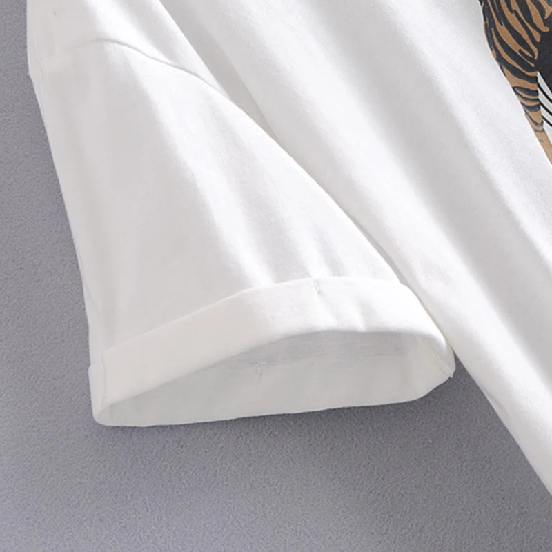 

Wixra 2021 Spring Summer 100% Cotton Solid T Shirts Women O Neck Short Sleeve Femme Loose Print Tee Tops