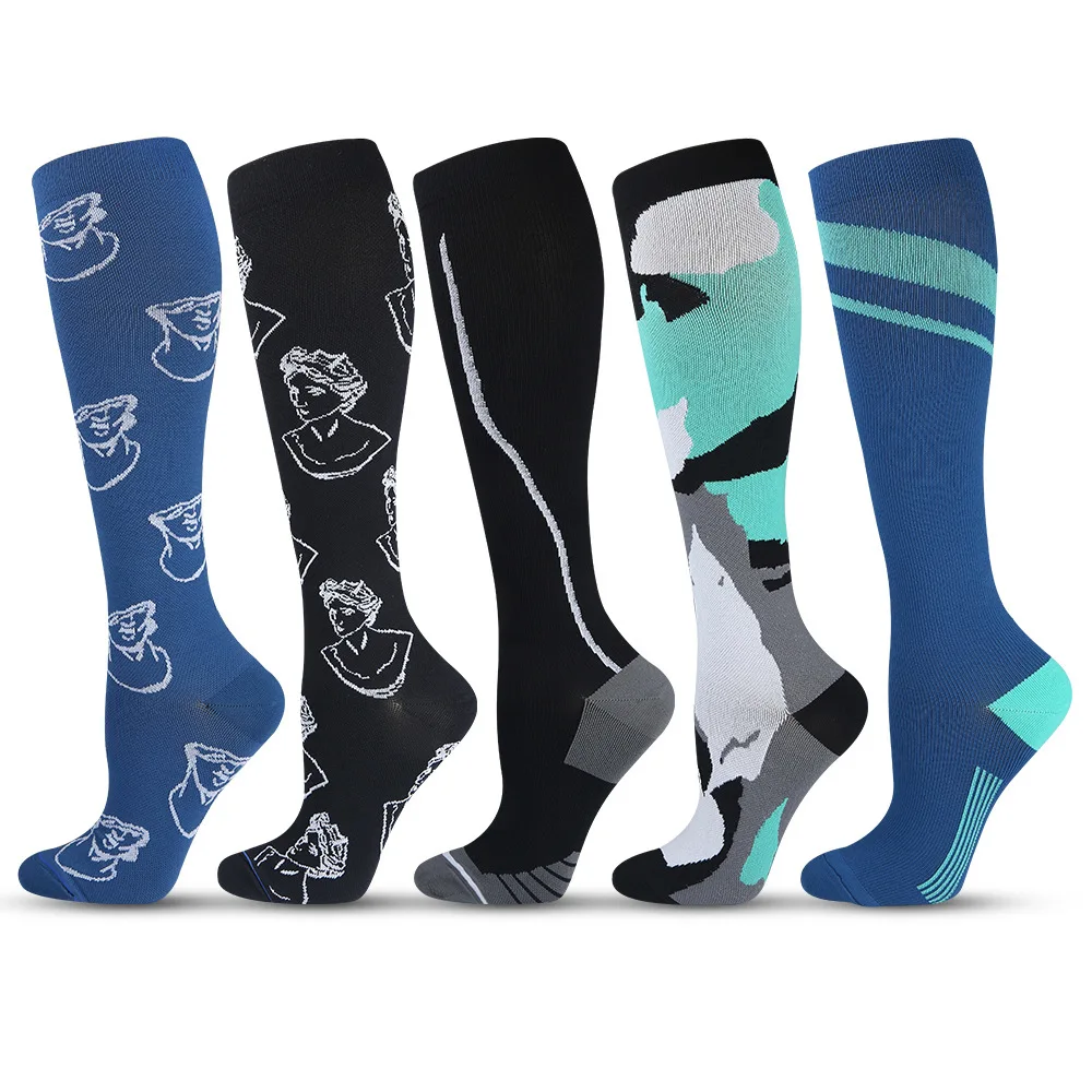Sports Pressure Socks Running Wear-resistant Compression Socks 6 PAIRS Per Set
