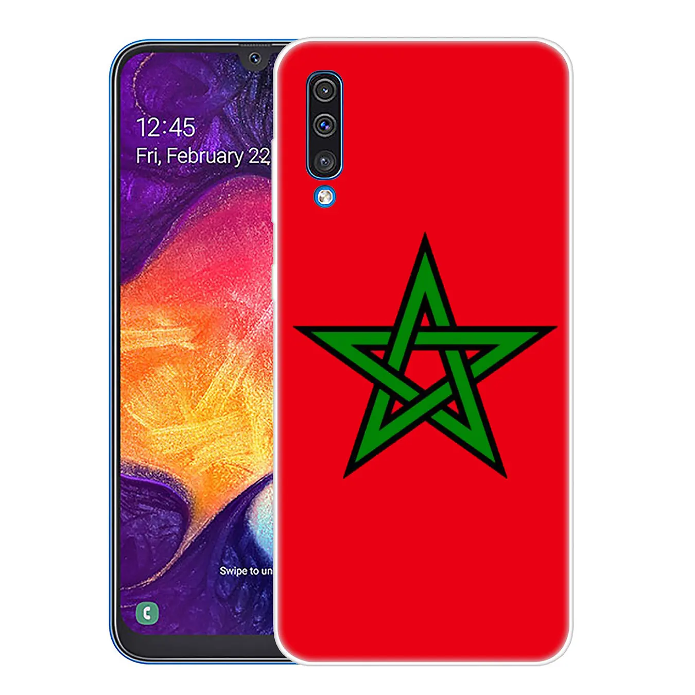 3 Lavaza с изображением флага Марокко футбол чехол для телефона чехол для samsung Galaxy A70 A60 A50 A40 A30 A20 A10 M10 M20 M30 M40 A20e крышка - Цвет: 3