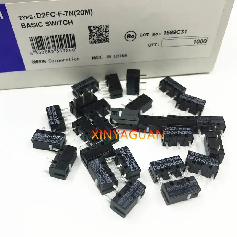 

DHL Free Shipping 1000PCS OMRON mouse micro switch D2FC-F-7N(20M) 20m New And Original