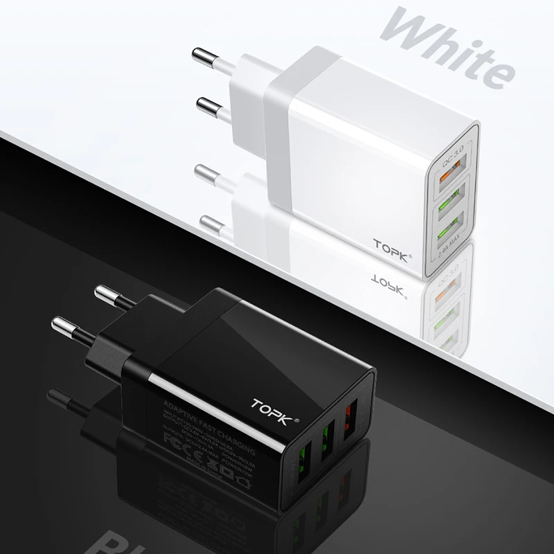 Универсальное быстрое зарядное устройство USB 30 Вт 3 0 5 в 3A для Iphone 7 8 европейская