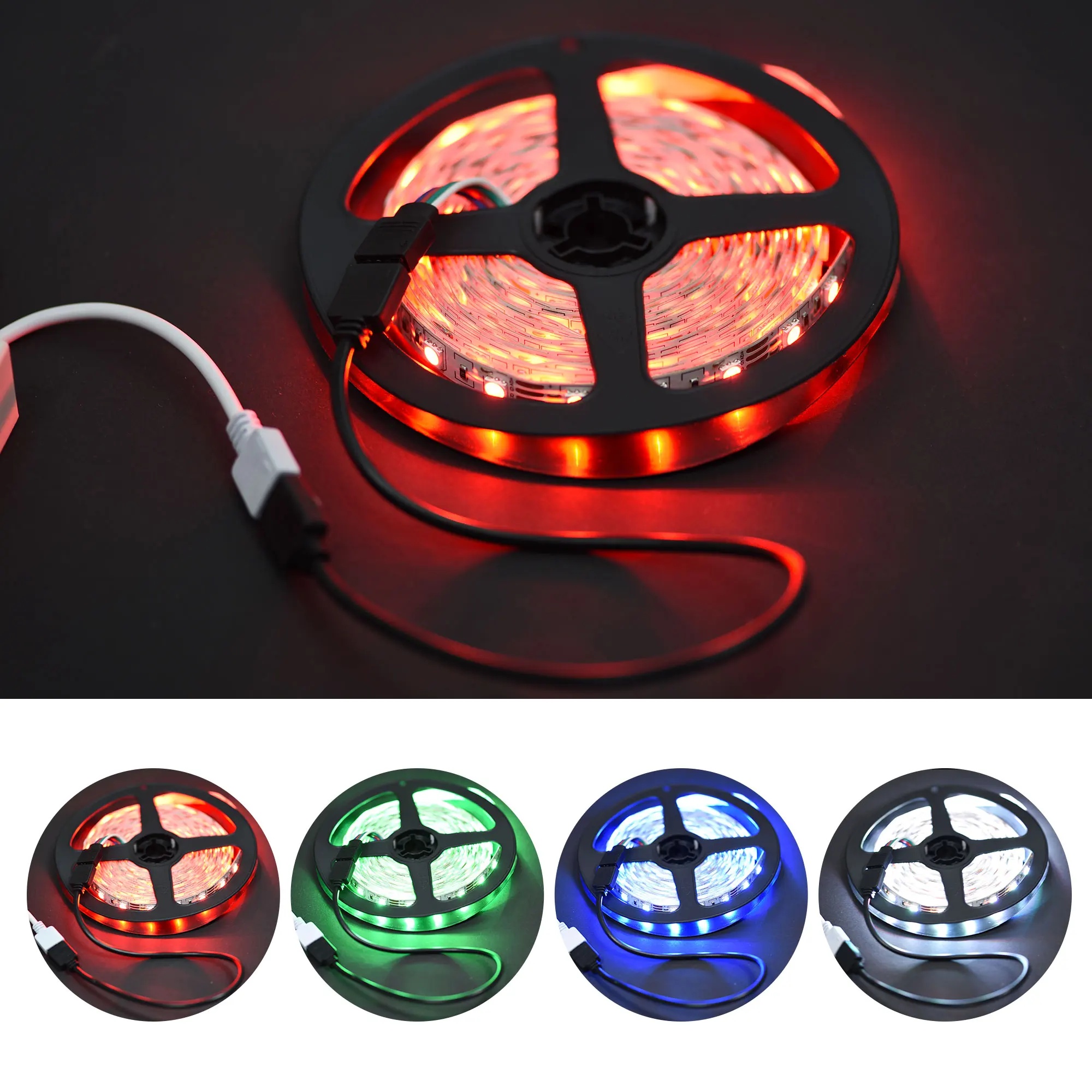 Uxcell 4 контакта 10 мм RGB Светодиодная лента Разъем Удлинительный кабель 300 длина