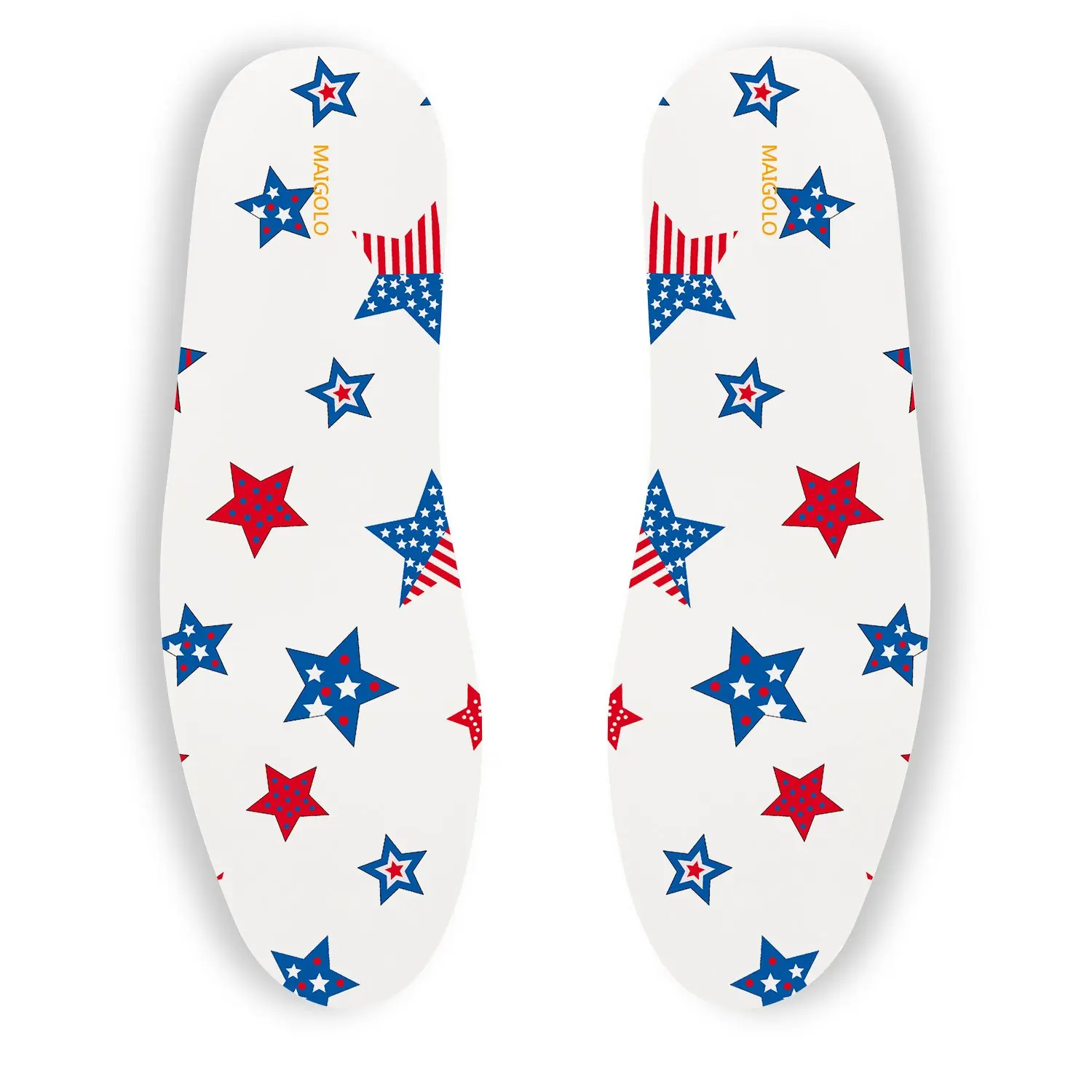 

Designer Insole American Flag Latex Comfort Elastic Shock Absorbing Sweat Absorption White New Designer Insoles for Flat Feet