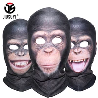 3d animal orangutan chimpanzee ferocious funny balaclava beanies thermal wool fleece winter warmer full face mask cover cap
