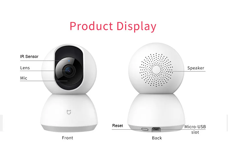 Оригинальная смарт камера Xiaomi MI Mijia 1080P IP веб видеокамера с углом обзора 360