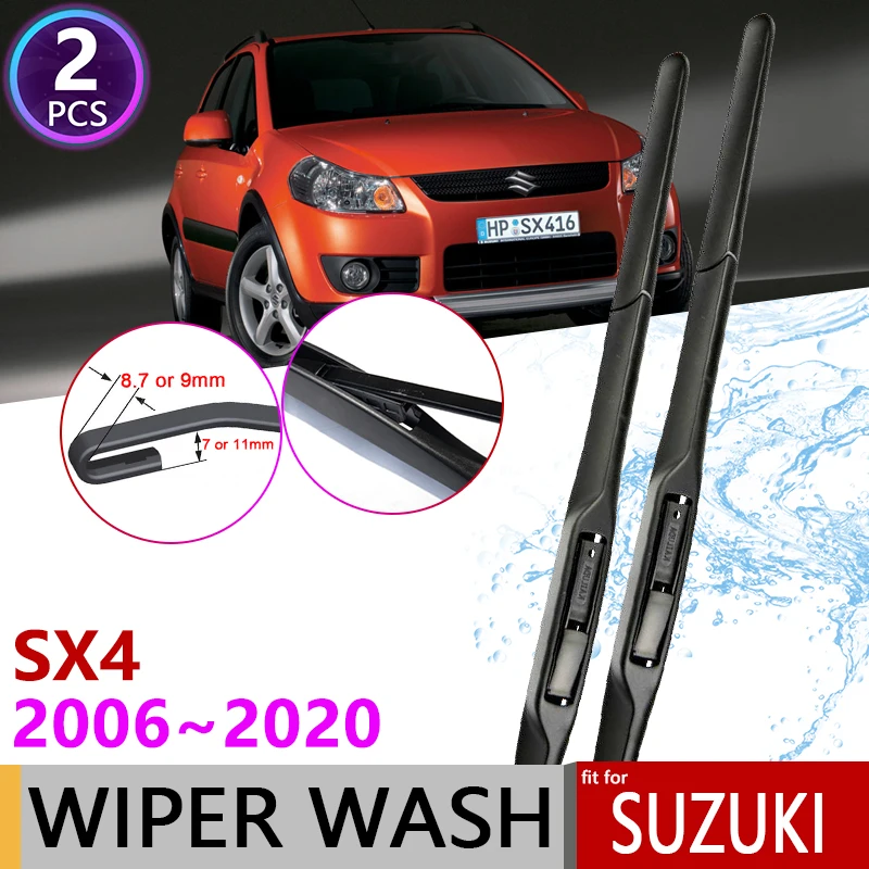 

for Suzuki SX4 2006~2020 Maruti SX-4 S-Cross Front Windscreen Wipers Car Wiper Blades Car Accessories 2011 2012 2013 2014 2015