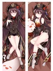 Game Genshin Impact Dakimakura обнимающая подушка для тела Чехол Ху Тао дизайн двухсторонняя наволочка с принтом домашнее постельное белье 50x150 см