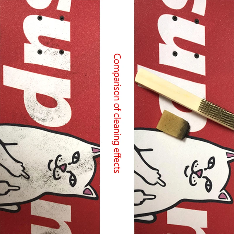 Скейтборд Griptape ластик очиститель матовой наждачной бумаги щетка для чистки Лонгборда для рыбной доски инструмент для чистки наждачной бумаги скейт доска колеса