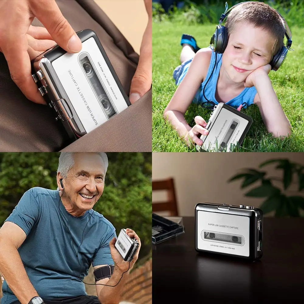 Портативный кассетный плеер Walkman кассета-плеер с лент на MP3/WAV/CD конвертер через USB
