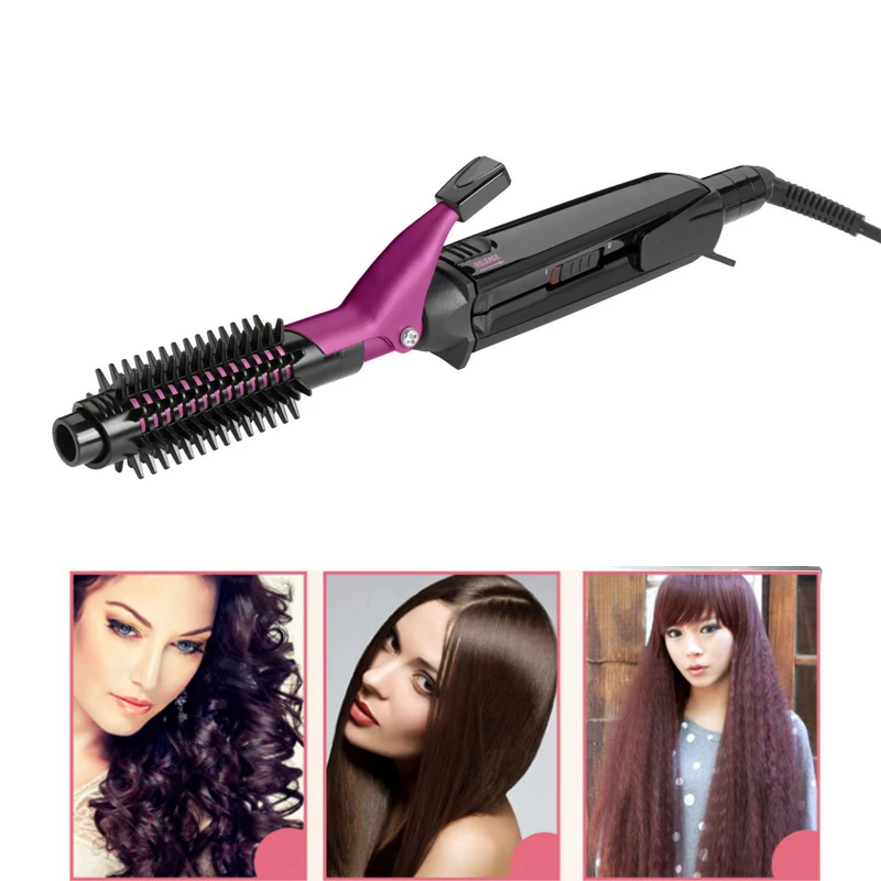 

12 in 1 Hair Curler Straightener Ceramic Multifunctional Hair Styler Interchangeable Flat Iron Plates Corrugated Airwrap Brush