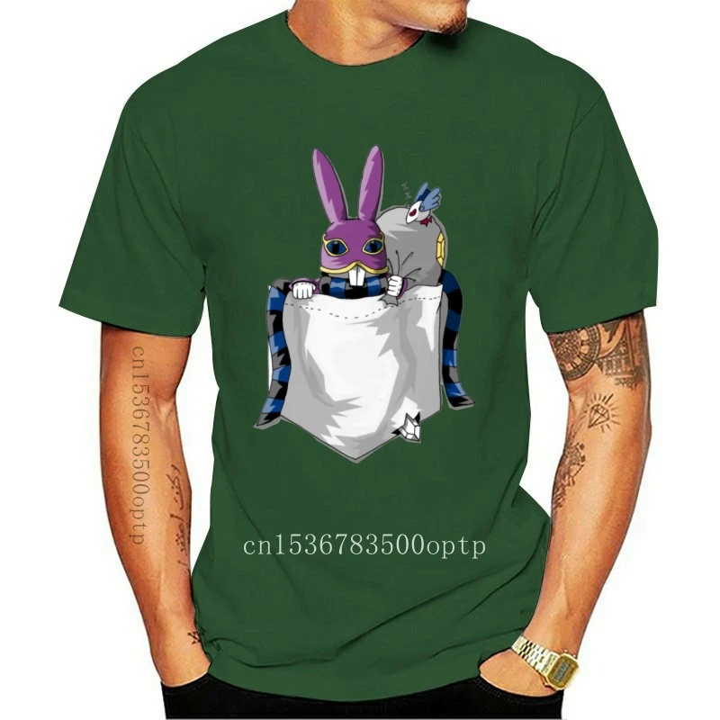 

New Pocket Rabbit 2021 Design Cute T Shirt For Teenager Summer Pure Cotton Short Sleeve T-Shirt Normal Tee-Shirts Funny Cartoon