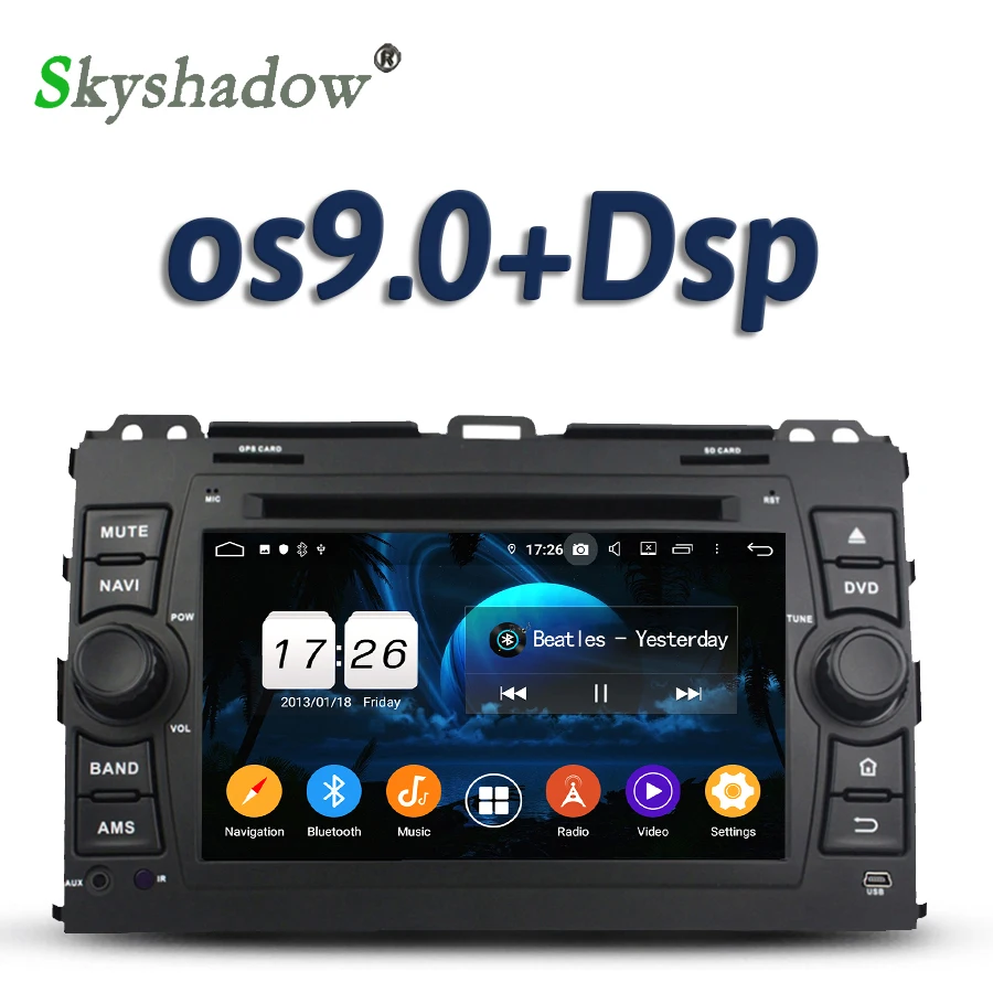 DSP TDA7851 Android 10 2 Гб ОЗУ 16 4 ядра автомобильный DVD плеер Wifi 4G Bluetooth 5 0 радио тюнер GPS