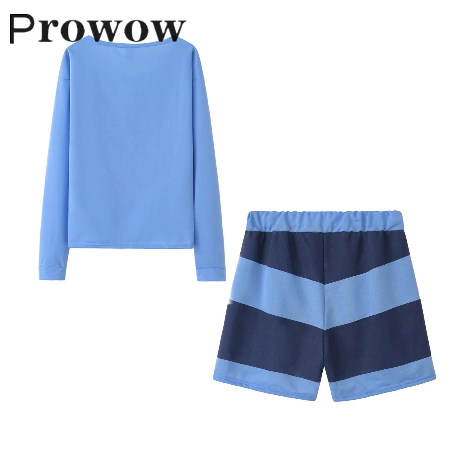 

Prowow Boat Anchor Print Casual Two Piece Set Women Elegant Sexy Tracksuit Suits Long Sleeve Female Pocket Slim Shorts Set