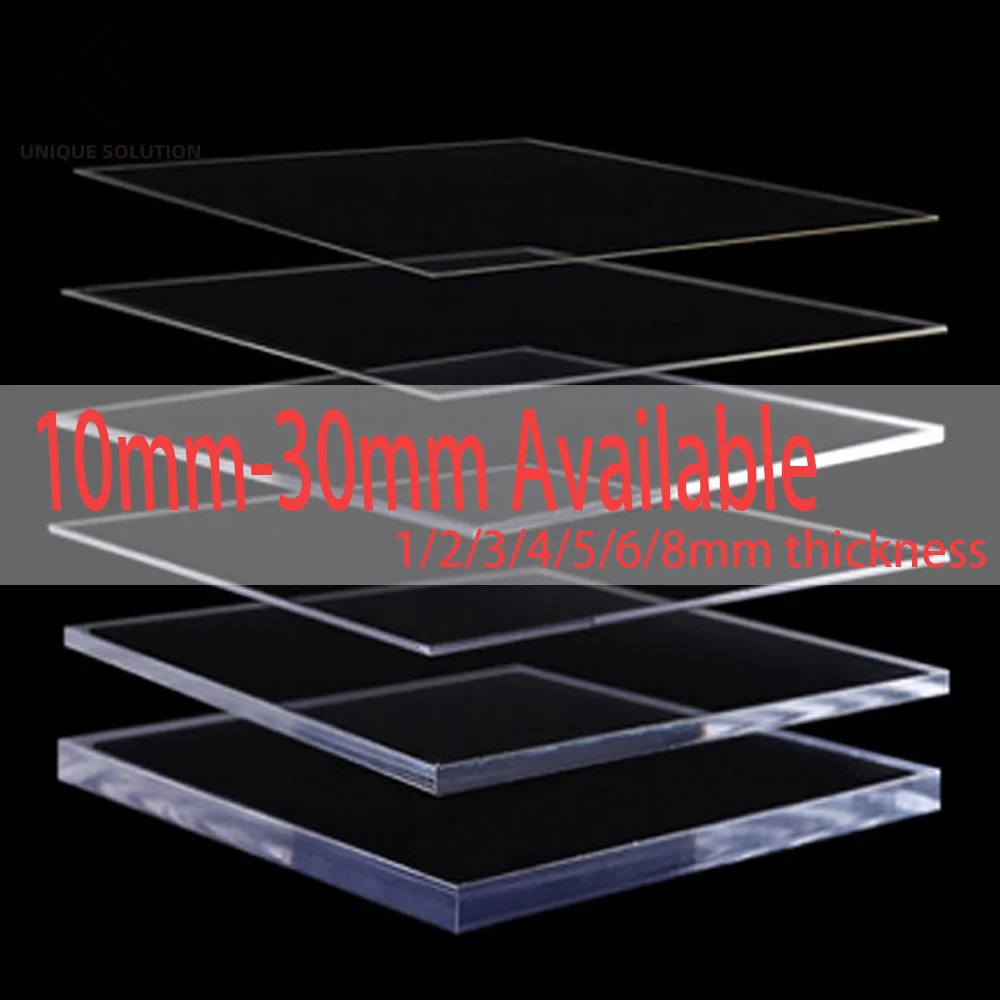 Прозрачный пластиковый лист из плексигласа акриловая доска органическое стекло