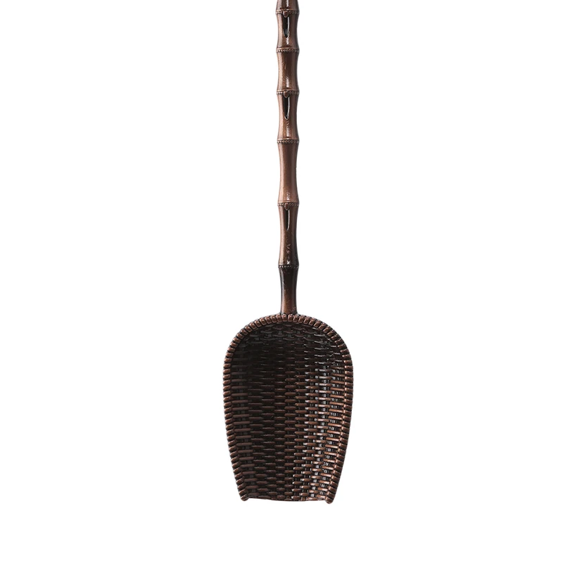 Китайские Кунг фу чайные аксессуары посуда Мини ложки Ретро медная чайная ложка