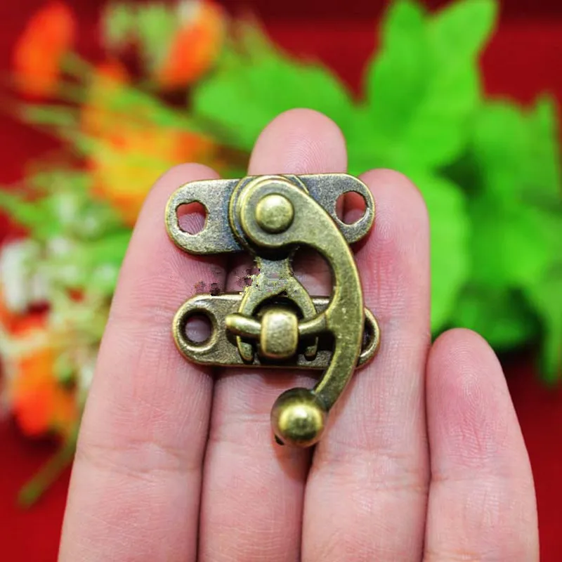 29x33 мм мебель блокированная коробка чемодан тумблер защелка пряжки бронзовый тон