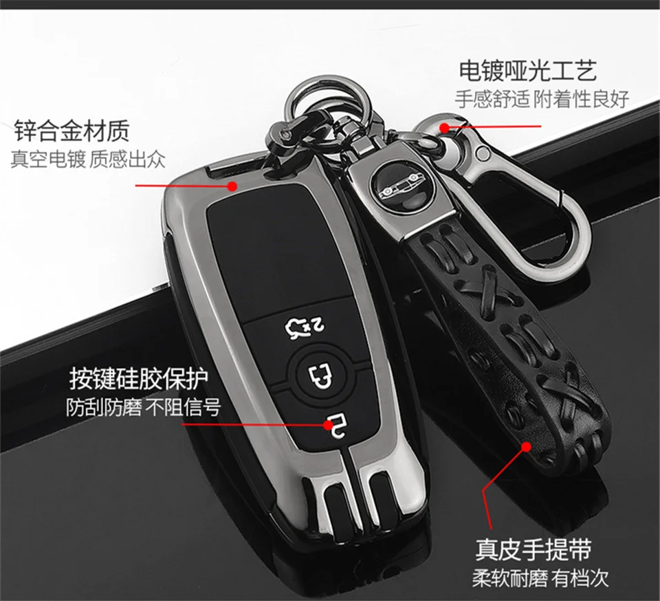 Copertura della cassa chiave dell'automobile per Ford Fusion Mustang Explorer F150 F250 F350 2017 2018 EcoSport Edge S-MAX Ranger Lincoln Mondeo fiesta - Hc5d47614e7a54993beeae4cd593d39c4j