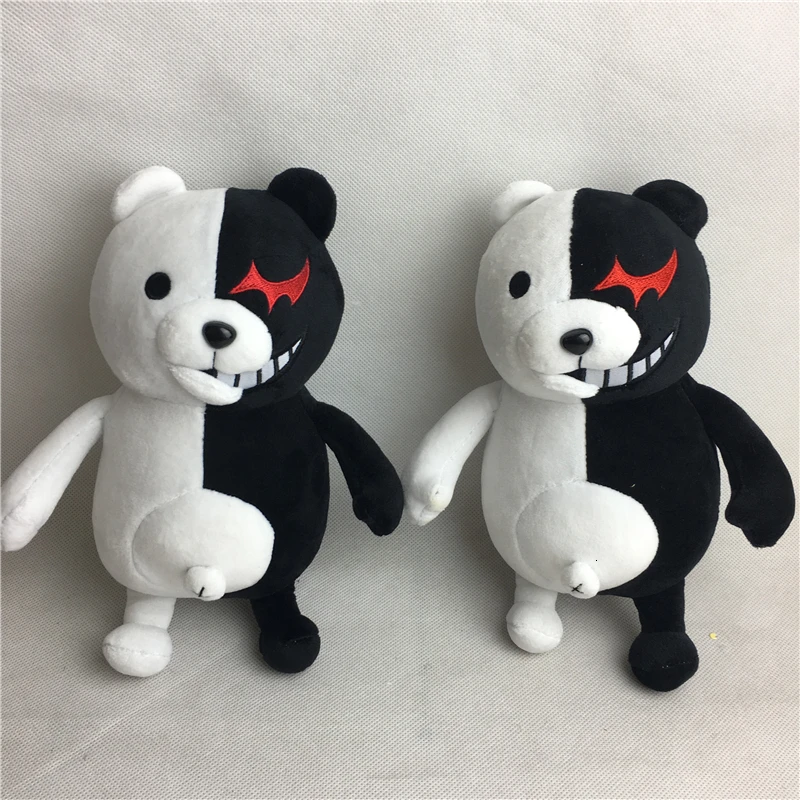 10 шт./лот, Мультяшные куклы Dangan Ronpa Monokuma, плюшевые игрушки, черно-белый медведь, детские игрушки, подарки на день рождения