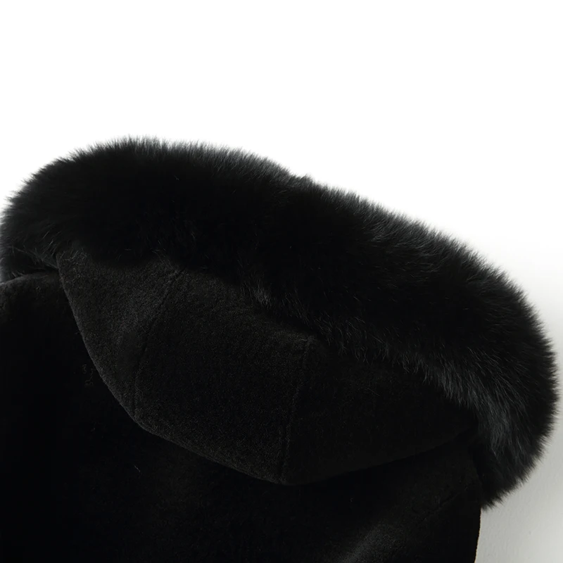 Женское пальто из натурального меха осенне-зимняя куртка Женская одежда 2020