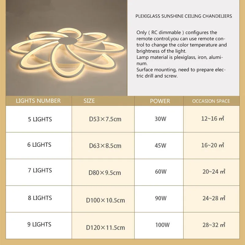 

Gleam Rectangular Acrylic Aluminum Modern LED Ceiling Light for Living Room Bedroom AC85-265V White Ceiling Light