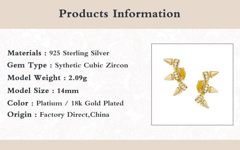 

Aide 925 Sterling Silver Boucle Oreille Femme Geometry Creative Stud Earrings For WomenPiercing Zircon Earrings For Dating