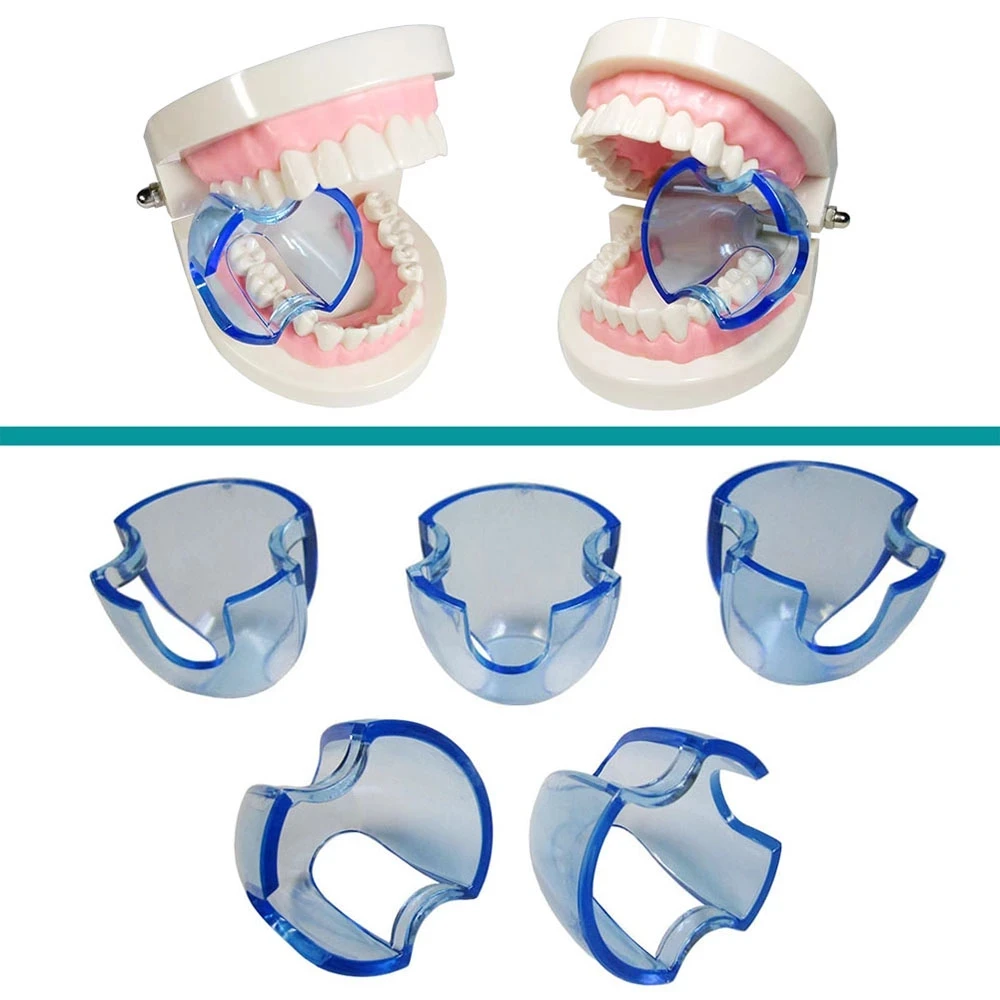 

20 шт./лот стоматологический автоклавируемый Ретрактор для губ, расширитель щек, Открыватель для рта для задних зубов, синий