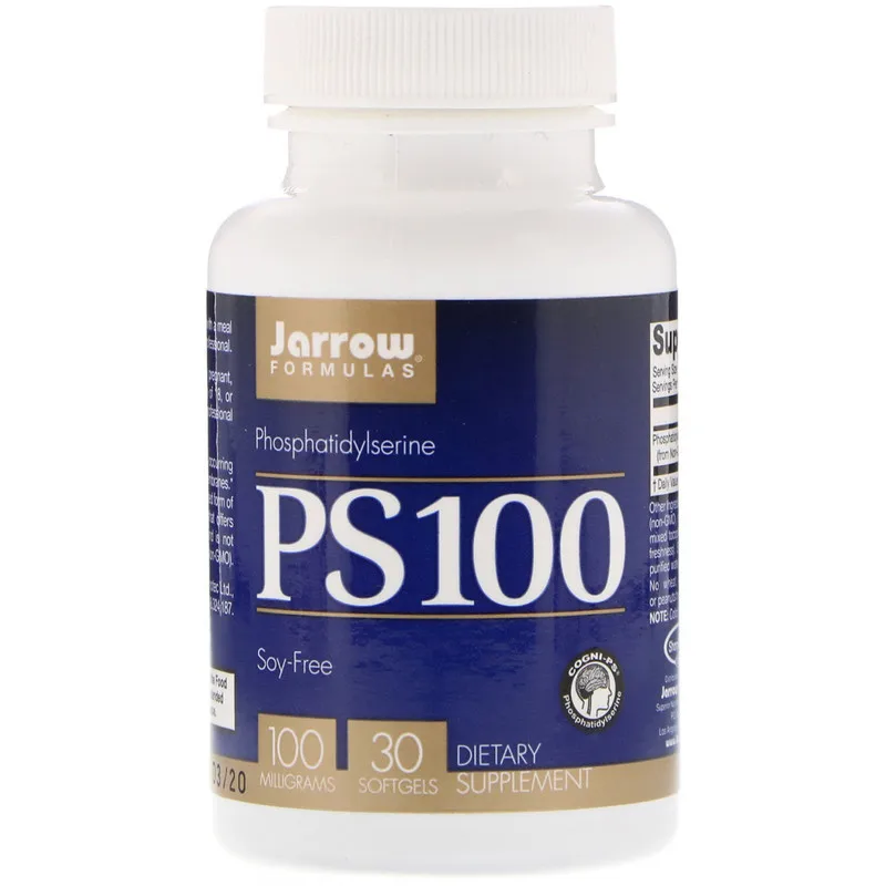 

Jarrow Formulas PS 100 Phosphatidylserine 100 mg 30 Softgels Phosphatidylserine Promotes Brain Function FREE SHIPPING