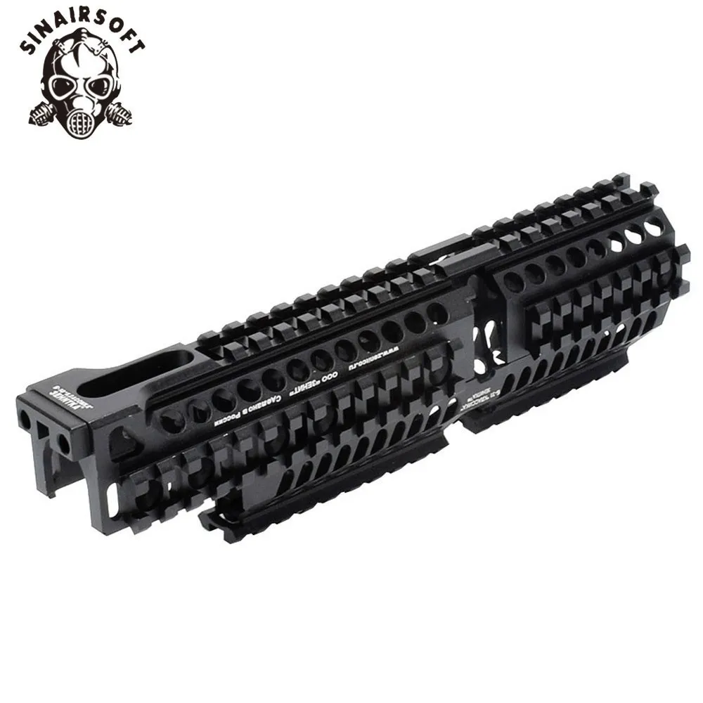 AK 47 тактические Quad Rail Picatinny Handguard System CNC Алюминий Полная длина тактический для AEG /