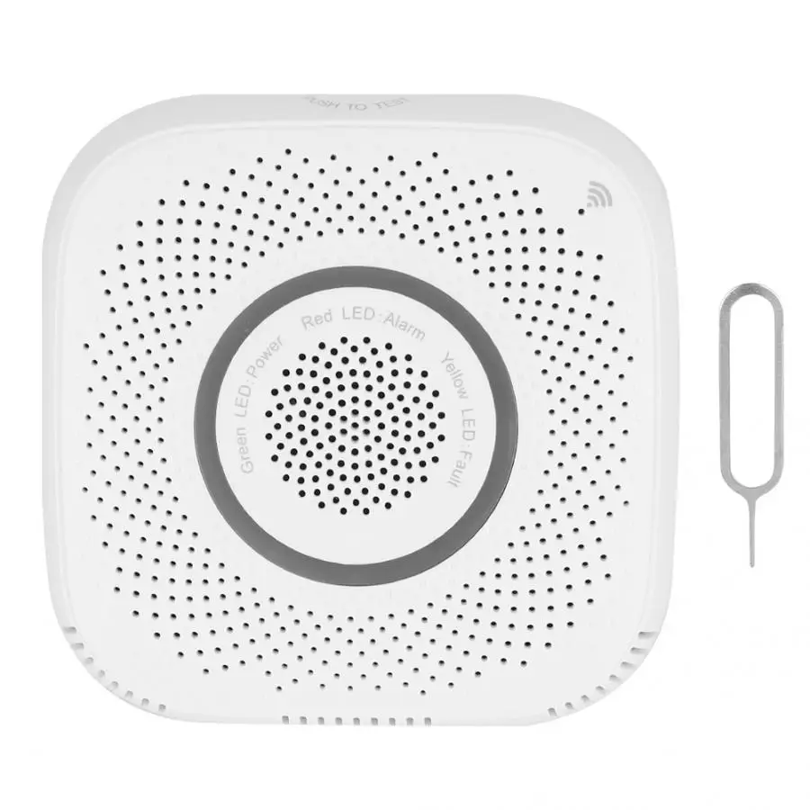 Wi Fi датчик утечки газа Умный домашний детектор безопасности работает с Tuya EU 100 240 в