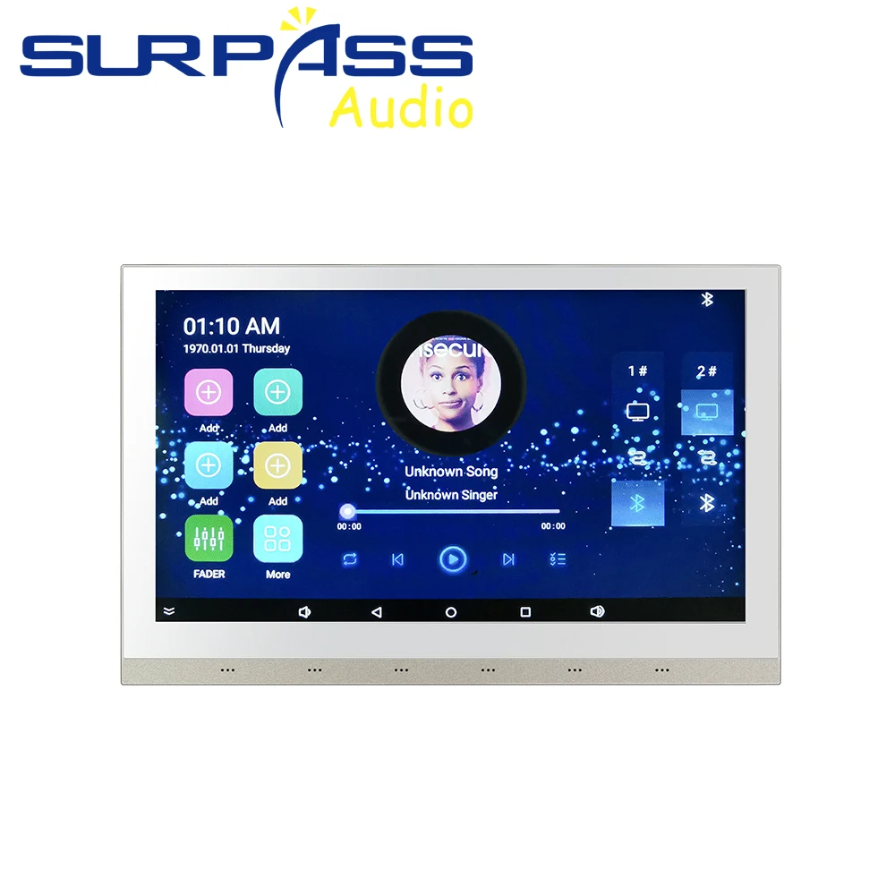 10-дюймовый Wi-Fi Bluetooth Android 5 1 усилитель сабвуфера звука в стене аудиосистема для