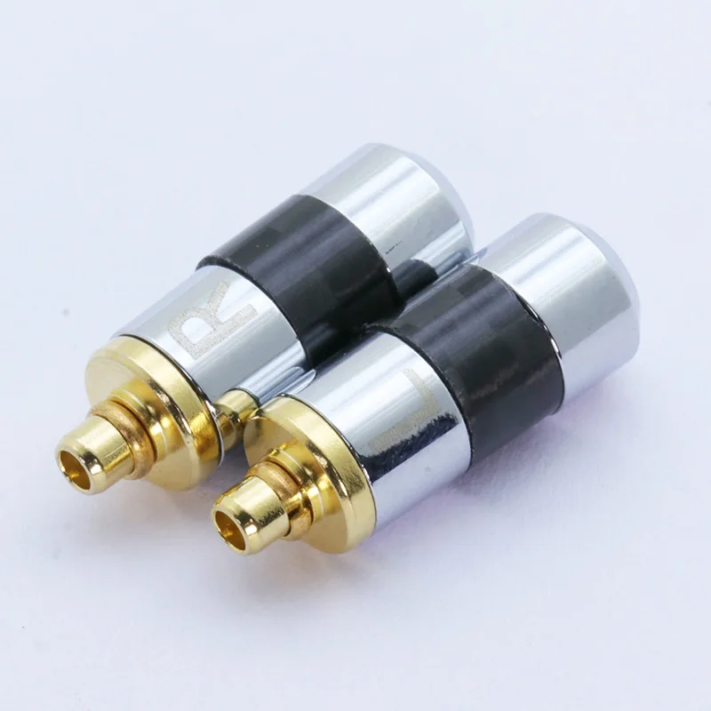 2 шт. штырек MMCX вилки разъем для Shure ED5 SE535 L/R позолоченные контакты с мм отверстие