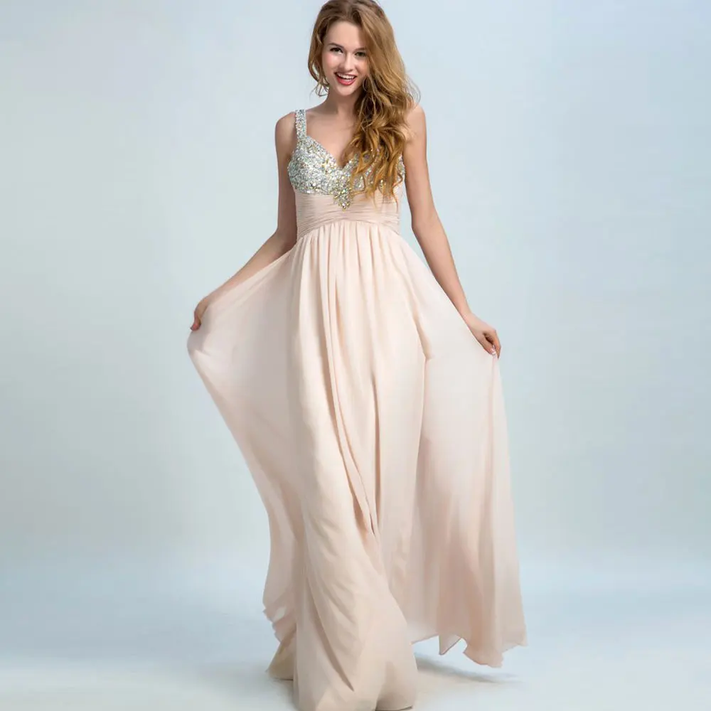 

Spaghetti strap Chiffon A-line Zipper Fold\Ruffle Draped A-line Sweetheart Sweep/Brush Floor length Beading Beads Evening Dress