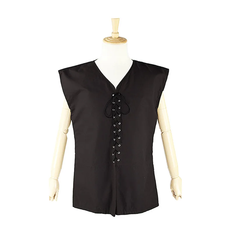 Средневековый кардиган Ретро жилет со шнуровкой наряд в готическом стиле воин
