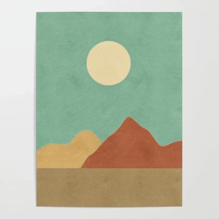 Картина на холсте Hd настенная живопись Декор для дома модульный постер с солнцем