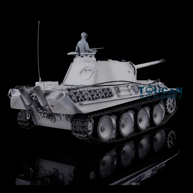 Heng Long 1/16 Снежный RC Танк 7.0 пластиковая немецкая пантера G RTR 3879 360 ° вращающаяся
