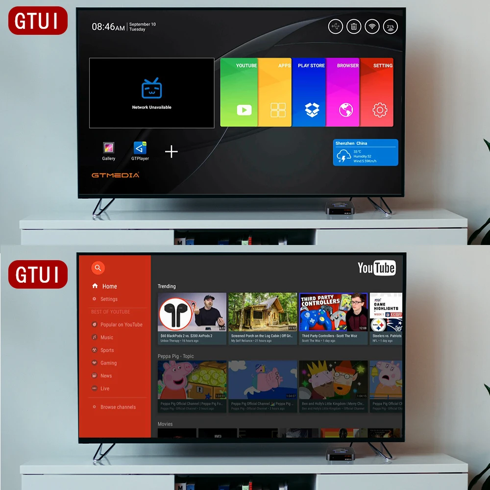 ТВ-приставка GTMEDIA G2 STB Android 2 4K HDCP1.4/ + 16 ГБ Wi-Fi | Электроника