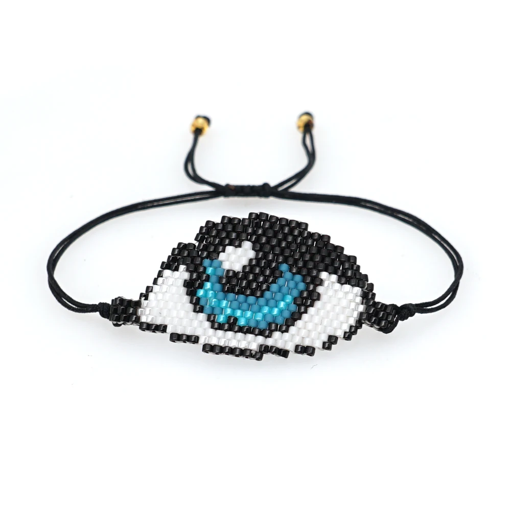 

Go2boho Turkish Evil eye Bracelets Miyuki Greek Eye Bracelet for Women Gift Adjustable Pulseras Handmade Beads Woven Jewelry