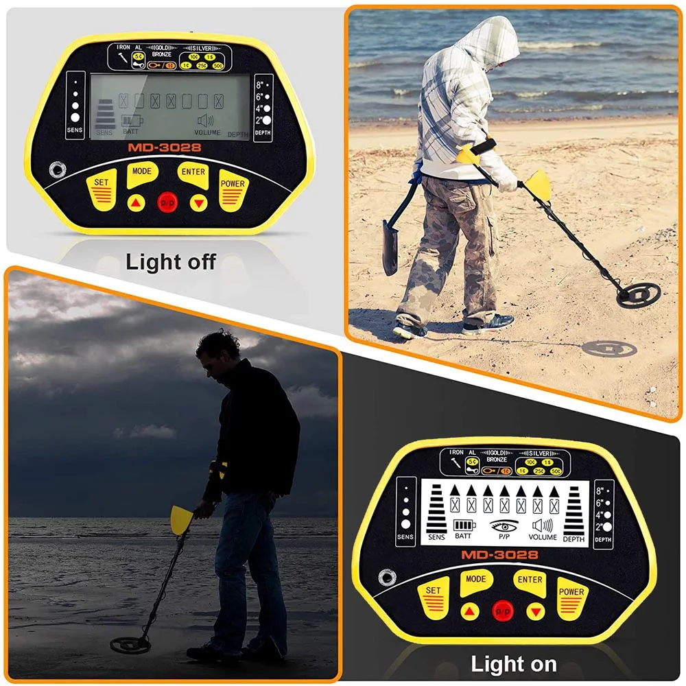 MD3028 Metal Detector Professional Underground Gold Detectors Pinpointer Detecting Jewelry Treasure Hunter High Sensitivity | Инструменты
