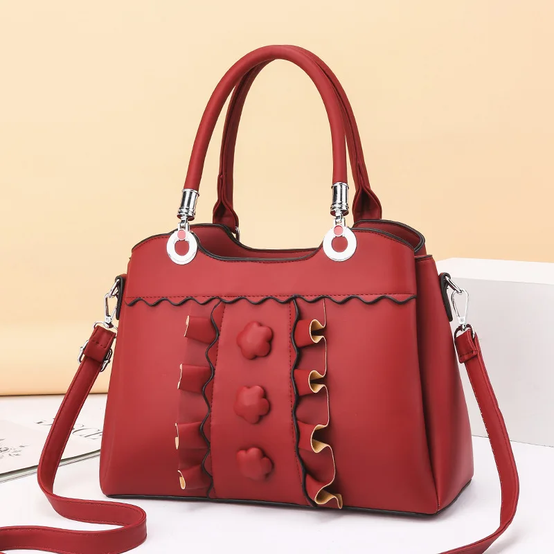 

PU Leather Handbag Women's Bag 2020 New All Match Single Shoulder Messenger Bag Ladies Fashion Large Capacity Bag