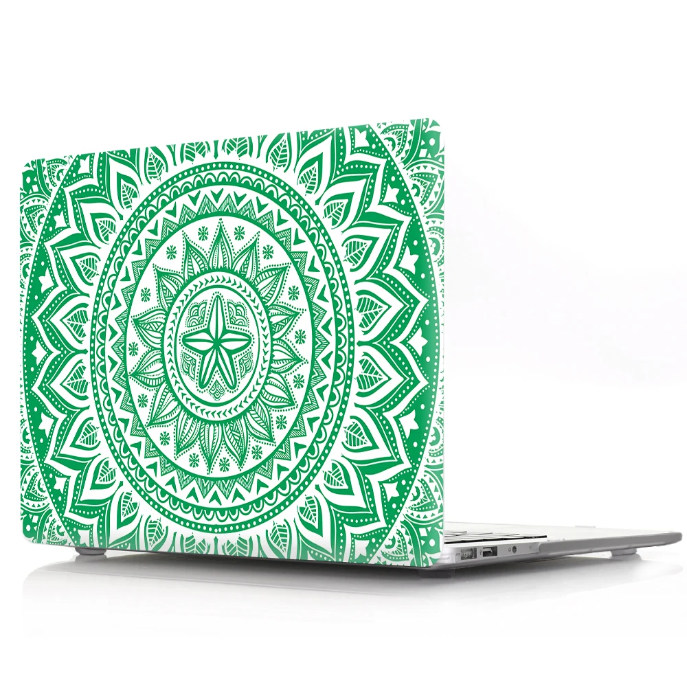 Чехол HRH для ноутбука с цветком мандала жесткий чехол Macbook Pro A1708 A1707 13 A2159 16 A2141 A2289