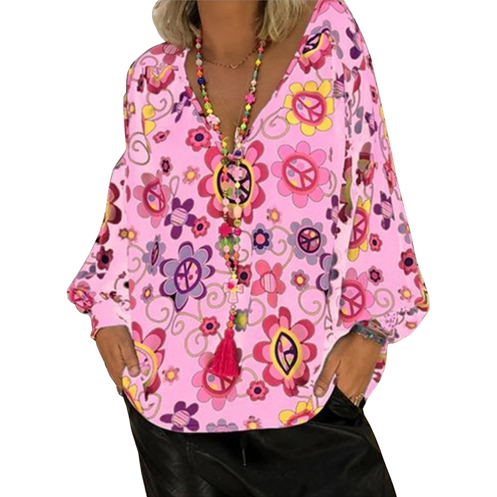 Хеджирование Печатный летний топ с длинным рукавом женская футболка подарок