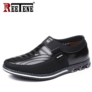 Мужские Кожаные Мокасины без застежки, размеры 37-48