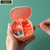portable travel medicine pill case organizer holder suitable for all size medications vitamins or supplements 4 compartments