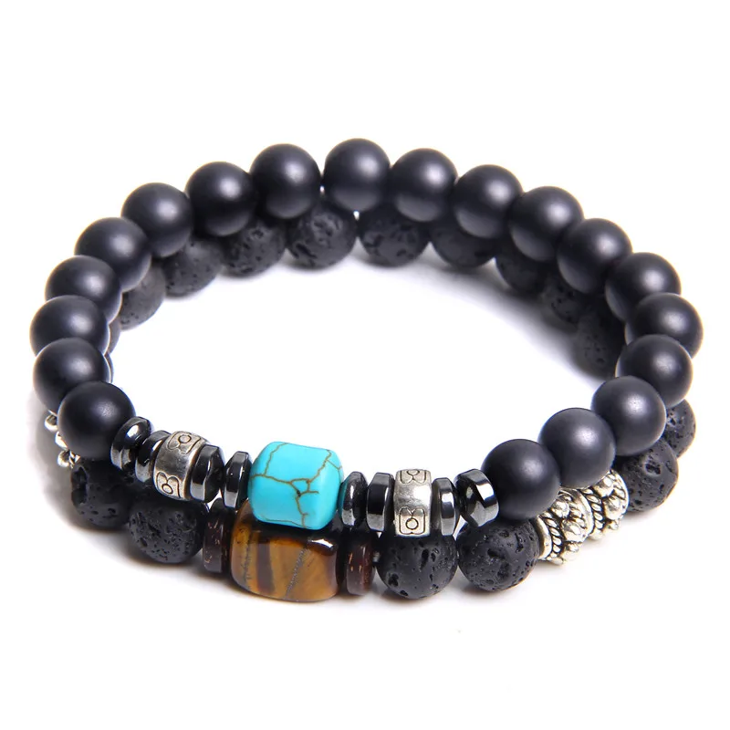 2 шт. женский браслет с бусинами из оникса | Украшения и аксессуары