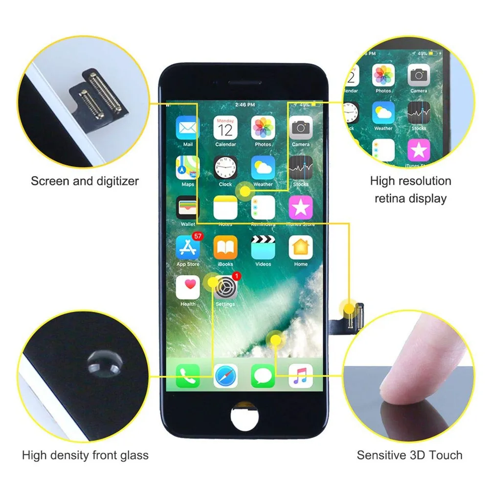 ЖК экран дигитайзер для iPhone6 6g сборка AAA качественный мобильный телефон запчасти