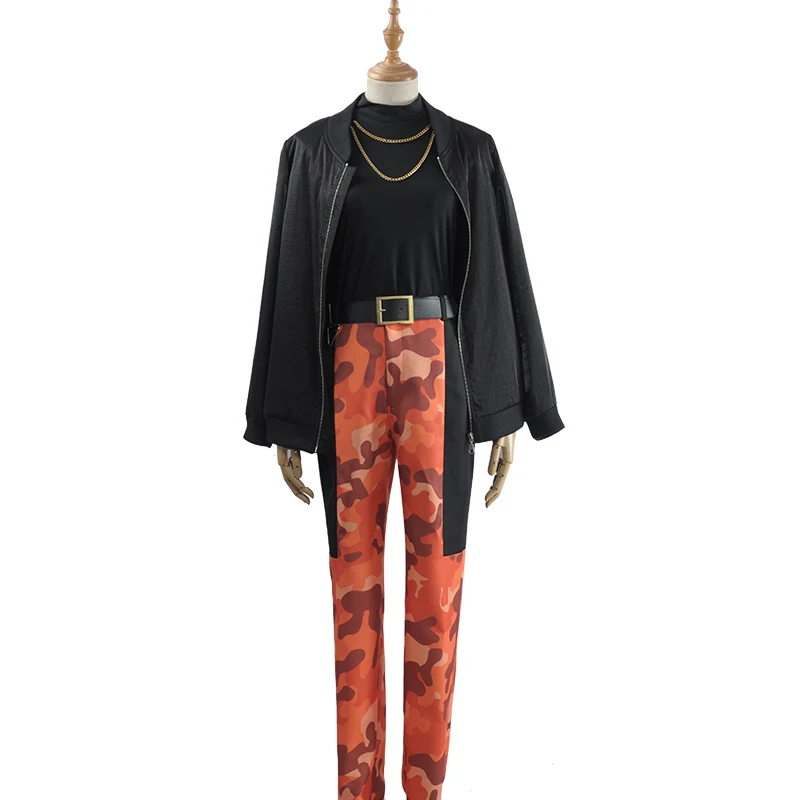 Костюм для косплея DRB из аниме Крейзи М с гипнозом и микрофоном пальто футболка