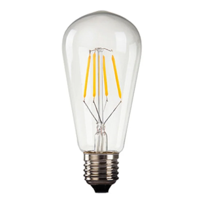 LukLoy Edison ST64 LED Clear Light Bulb Source 4W 6W 8W Warm Yellow Retro Creative Art light | Освещение
