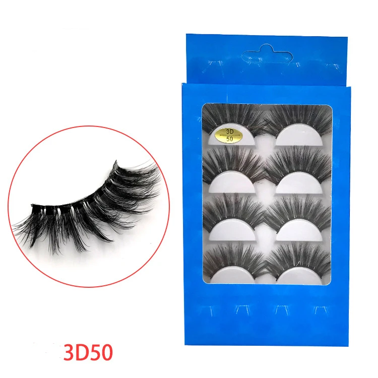 

New 5 Pairs Faux Mink Eyelashes Natural Cross Messy 3D False Lashes Handmade Full Strip Lashes Beauty Essentials Tools
